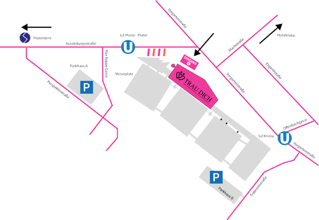 Anfahrt TRAU DICH Hochzeitsmesse Wien